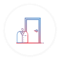 handing over laundry at the door — Piing dry cleaning drop-off service in Paddington